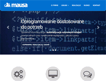 Tablet Screenshot of mausa.pl